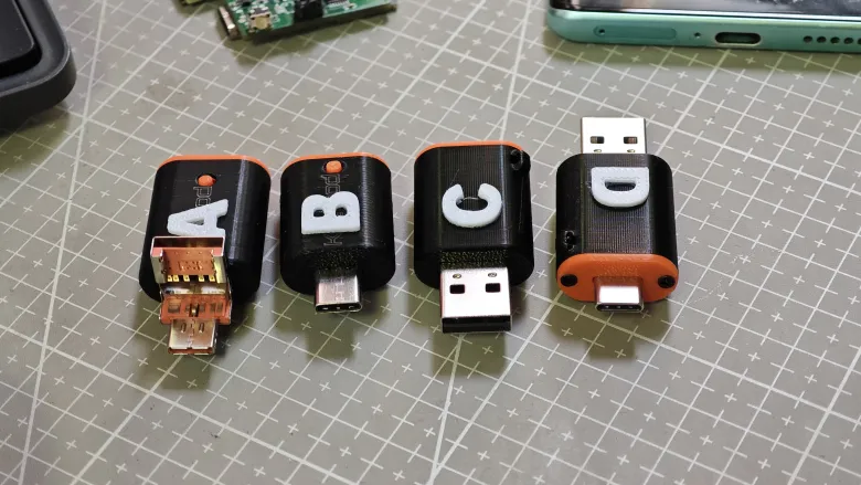 KeyMod connector prototype test: which direction feels best