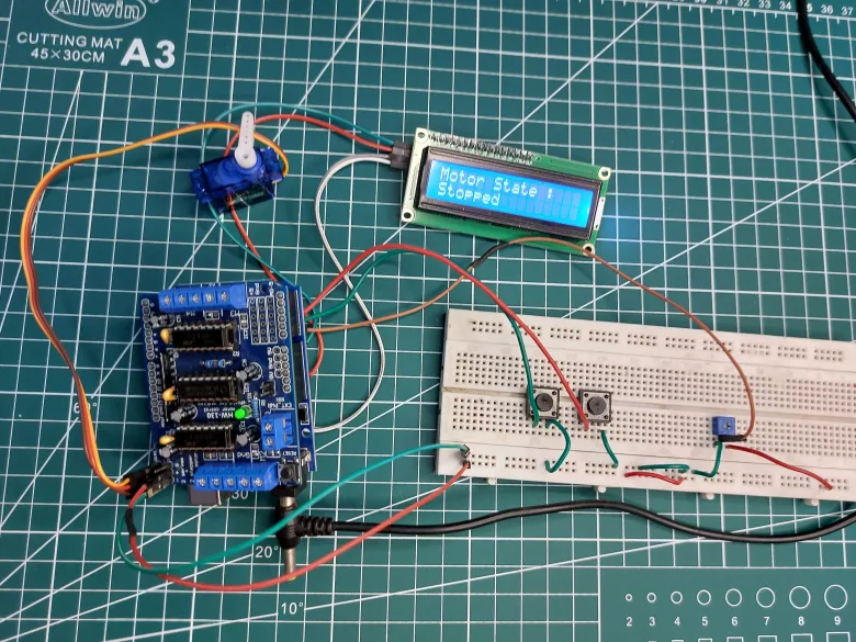 L293D Motor Driver Shield with Arduino