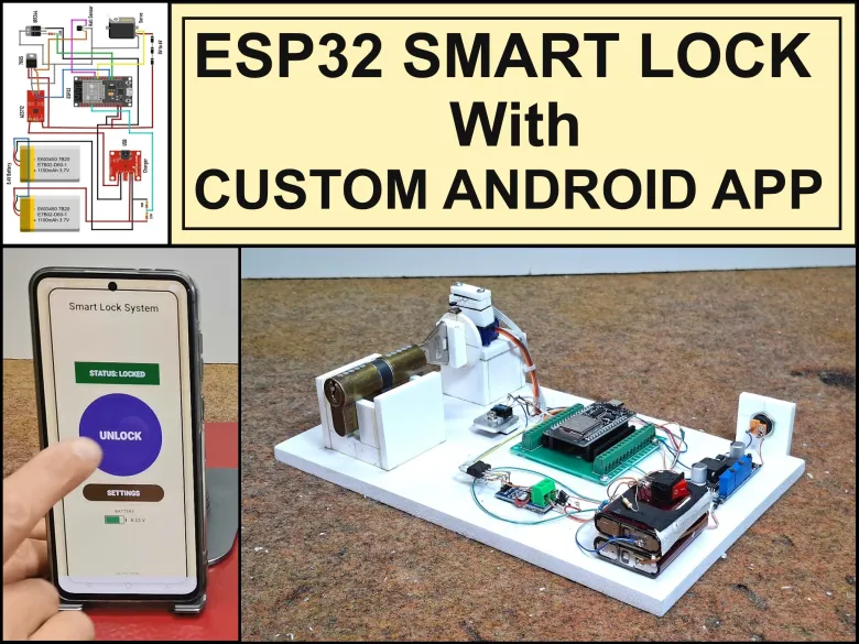 Professional grade Smart Lock with ESP32, BLE and Android Ap