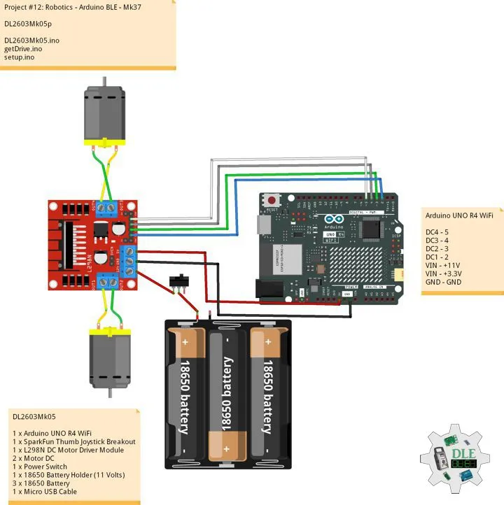 Project #12: Robotics - Arduino BLE - Mk37