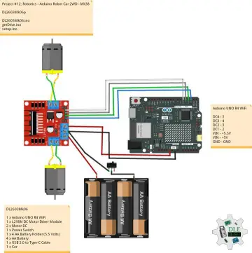 Project #12: Robotics - Arduino Robot Car 2WD - Mk38