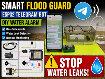 DIY ESP32 Telegram Flood Protection System - Smart Home Auto