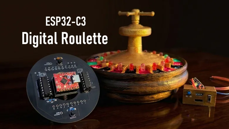 DIY LED Roulette Wheel | ESP32 C3 Project