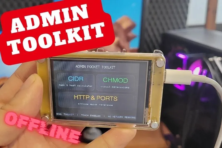Admin Pocket Toolkit Offline on ESP32