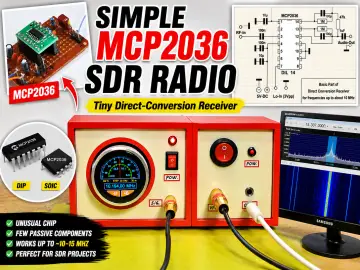Simple MCP2036 SDR Radio - The Most Unusual SDR