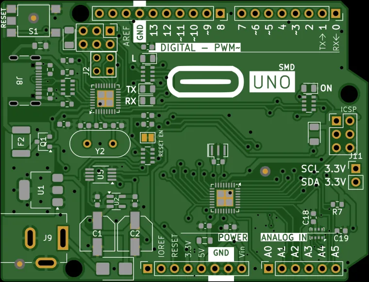 Arduino Uno IMU+BMP280+3.3V I2C