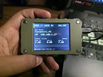 ESP32 NAS File Server - 2.8inch ESP32 Solo Miner LCD Display