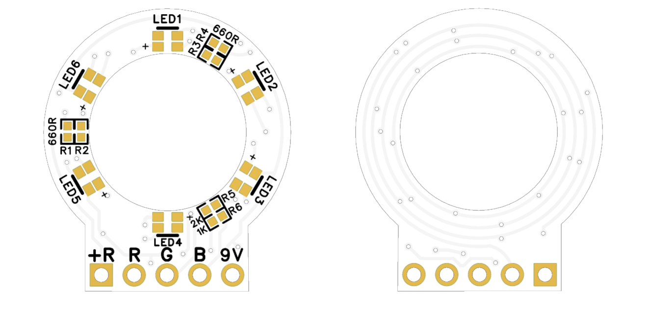 3PDT RGB RINGLED DIY Kits