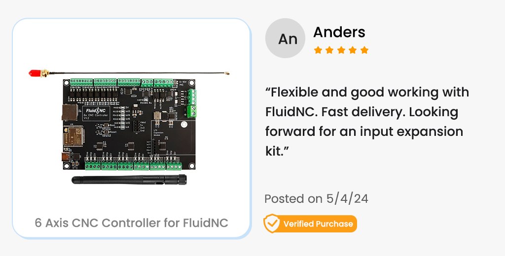 6 Axis CNC Controller for FluidNC