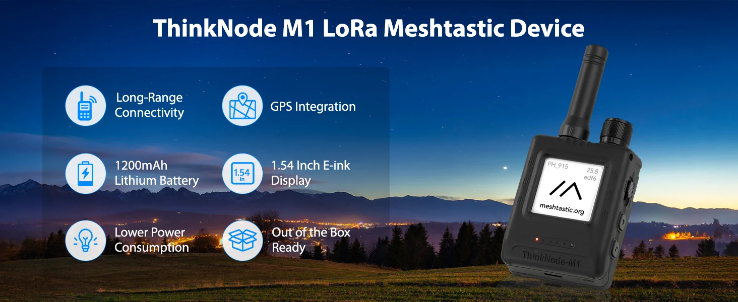 Elecrow ThinkNode M1 LoRa Meshtastic Walkie