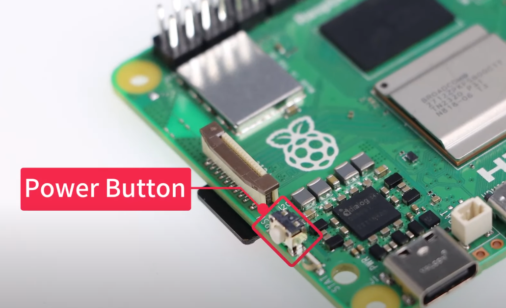 Raspberry Pi 5 Power Button