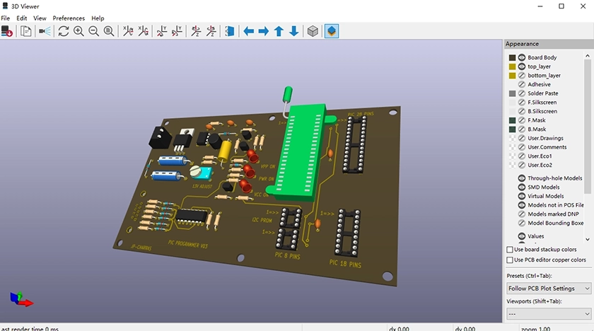 2. KiCad 3D Viewer