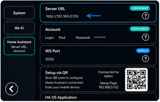 home assistant panel ready to use