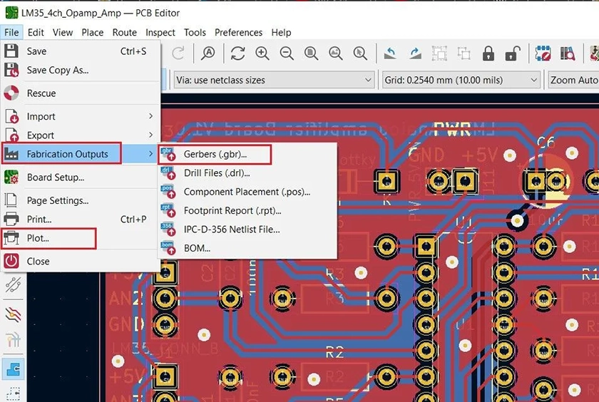 3. Fabrication Outputs Gerber Files and Drill Files