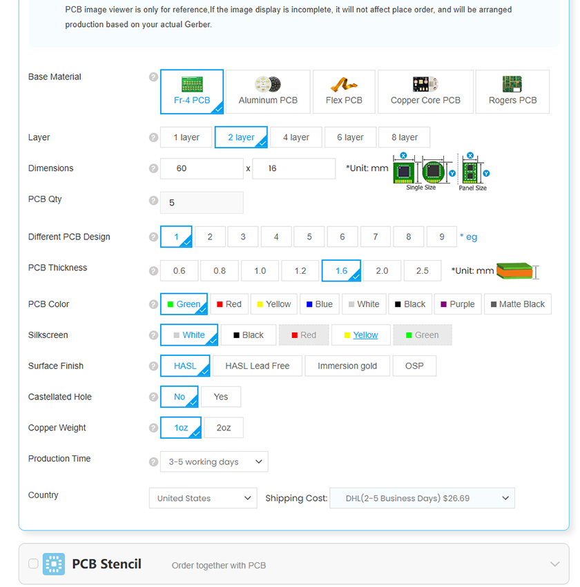 5. Pick the services