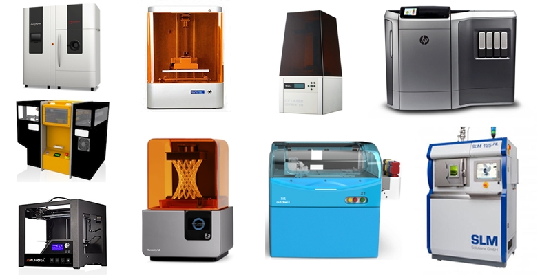 different types of 3d printing