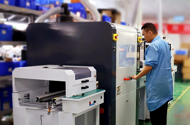 Elecrow Operator doing Conformal Coating