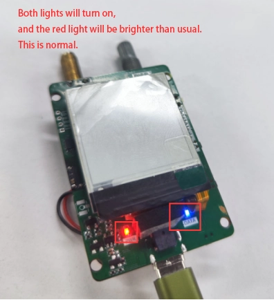 LED testing Red Light Normal