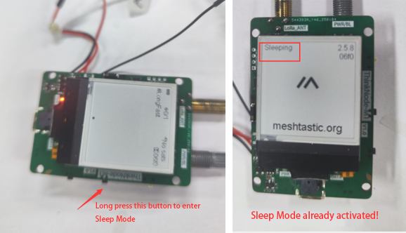 Long press and sleep mode 1&2