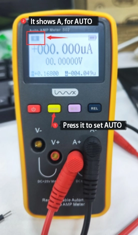 Precision ammeter Auto Setting