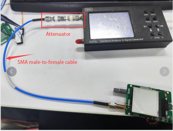 Spectrum analyzer with an attenuator