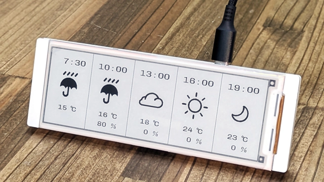 Finish Crowpanel 5.79 inch Weather Display