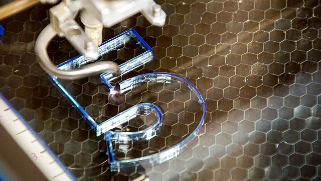 smooth edge laser cut acrylic