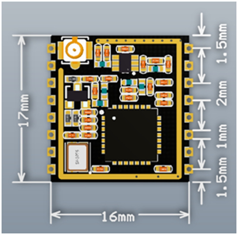 dimension size of LoRa Module