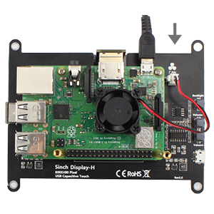 5inch display can mount the RPI on the back