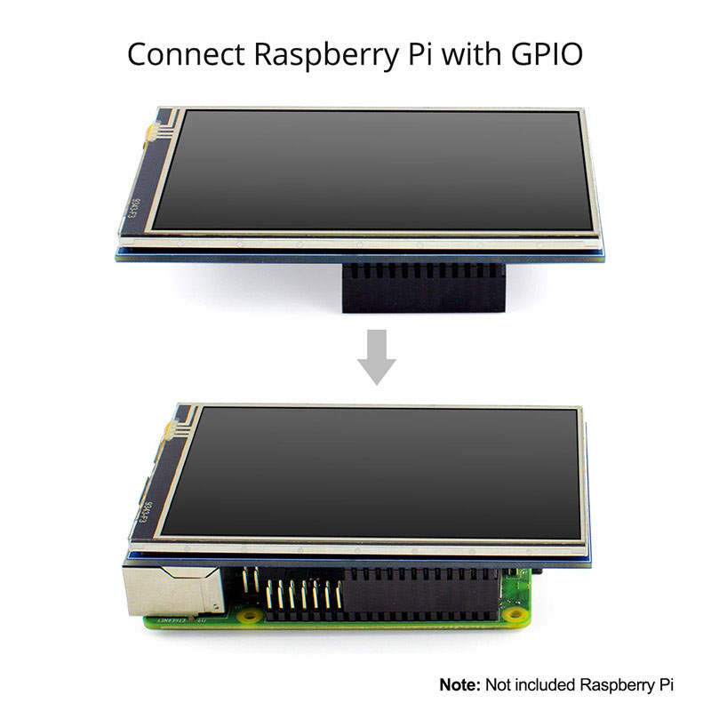 4 inch display connect Raspberry Pi with GPIO