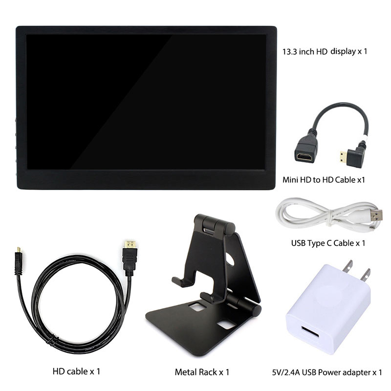 13.3 inch portable monitor package list