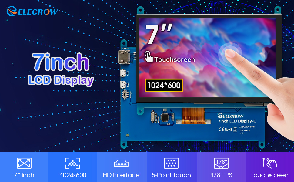 feature of 7 inch display