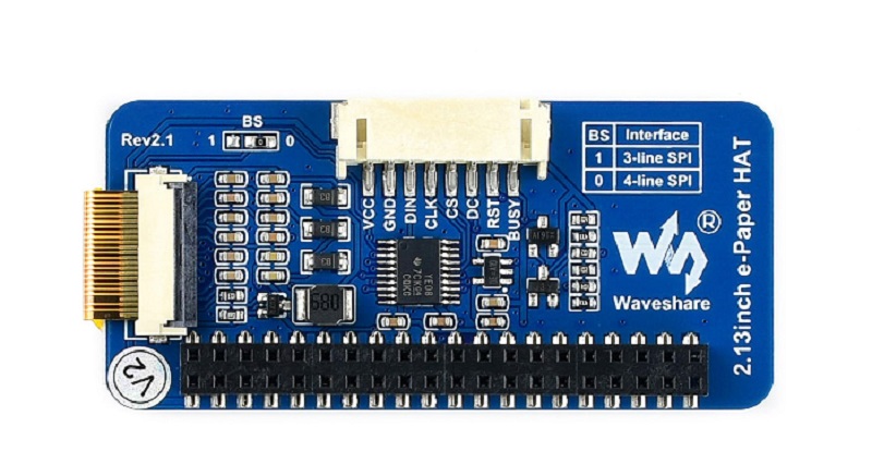 2.13 inch E-ink display Hat