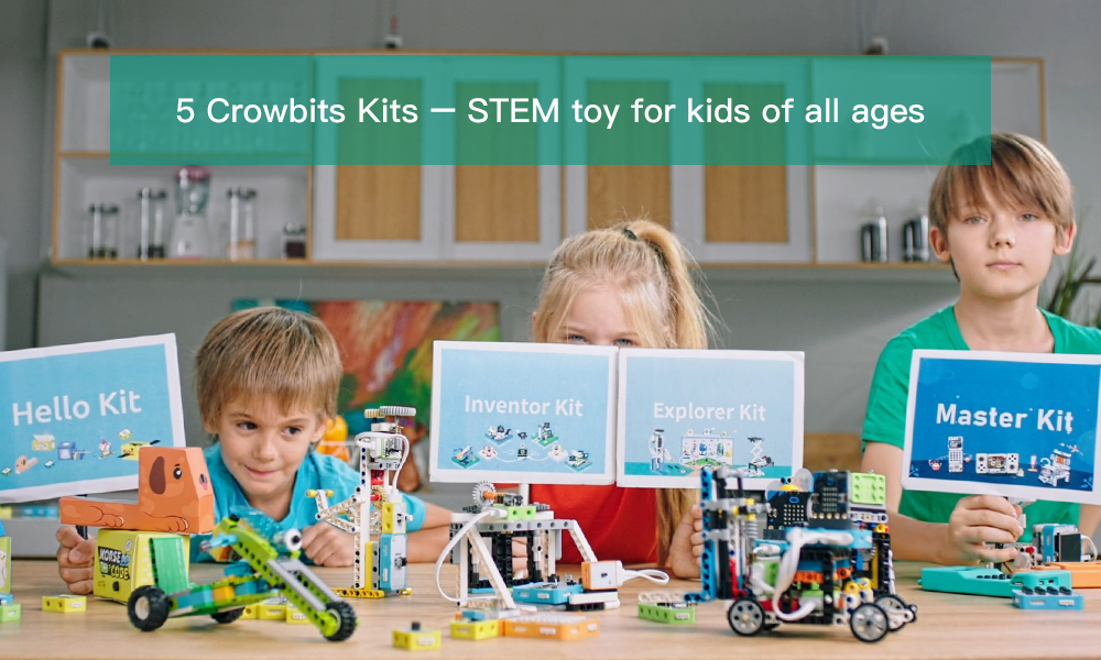 5 Crowbits Kits-STEM toy for kids of all ages