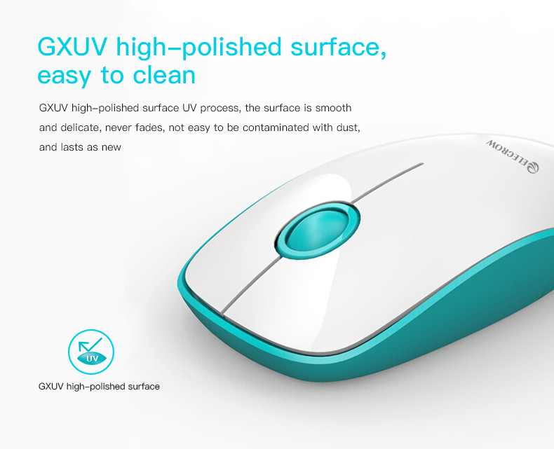 2.4GHz USB Wireless Keyboard is easy to clean