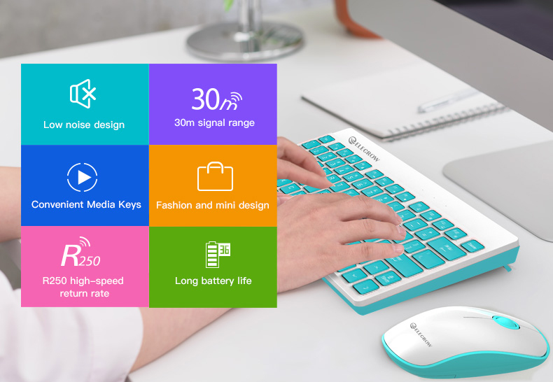 Feature of 2.4GHz USB Wireless Keyboard
