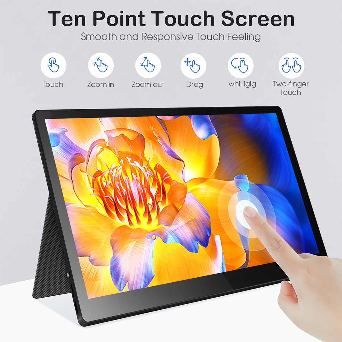13.3 travel monitor support 10 points touch