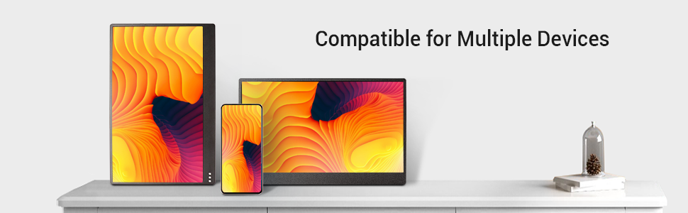13.3 UHD Display compatibel with multiple devices