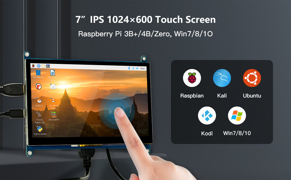 7 inch IPS touchscreen monitor