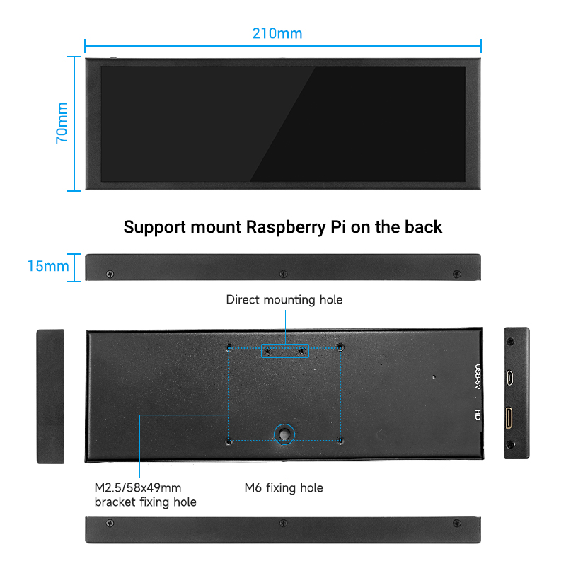 7.9 inch touch IPS screen size