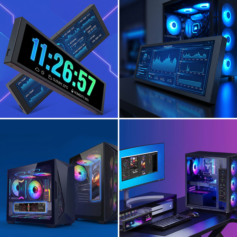 Application of 7.9inch long-shape display