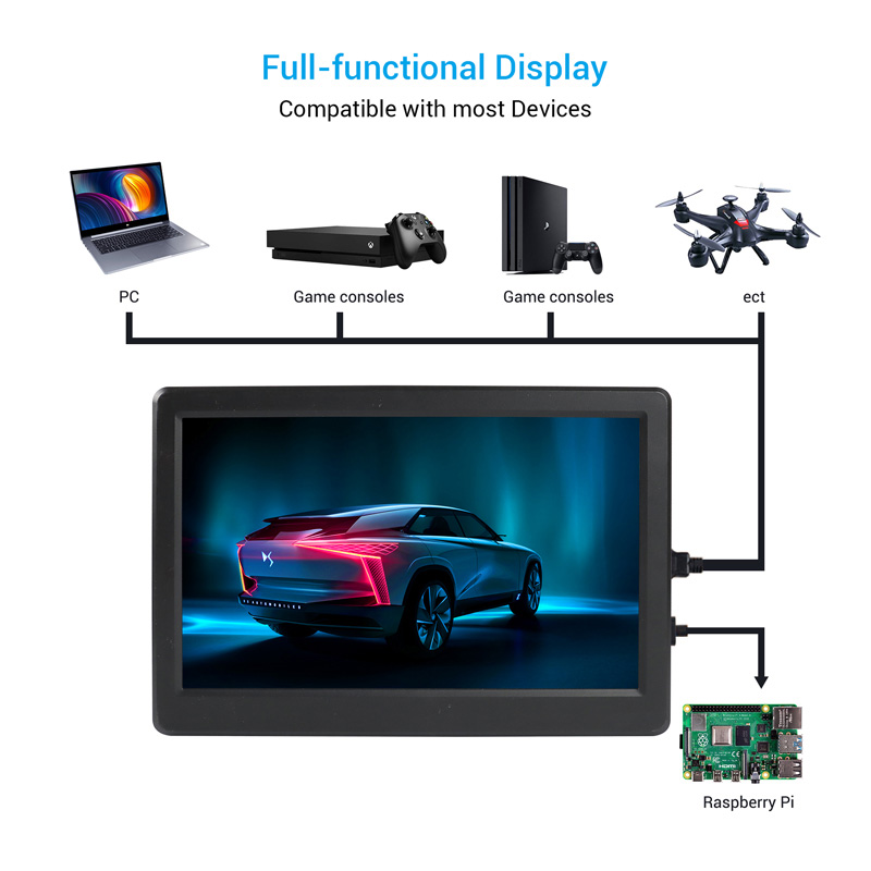 10.1 inch monitor with full fuctional interface