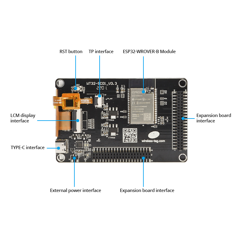 esp32 wt32-sc01 overview