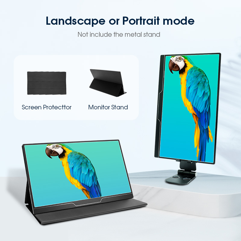 15.6 inch ultra-thin monitor with landscape or portrait mode