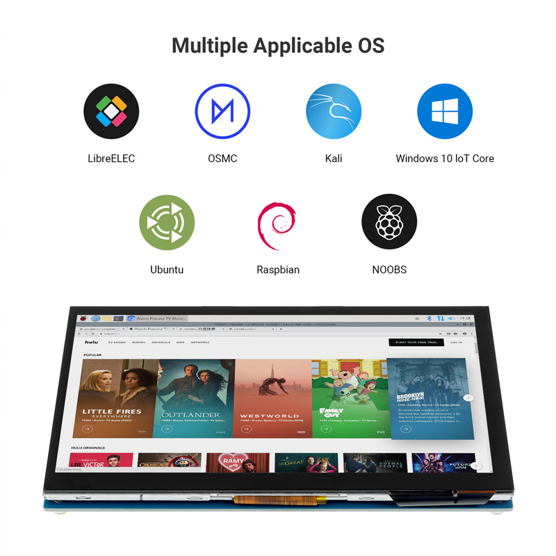 7 inch small display support multiple systems