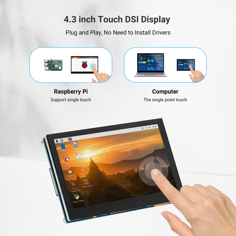 4.3 inch touch DSI display