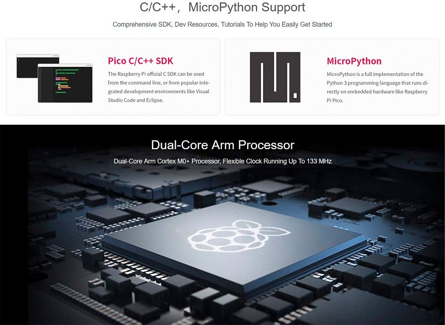 Raspberry Pi Pico support C/C++/MicroPhon