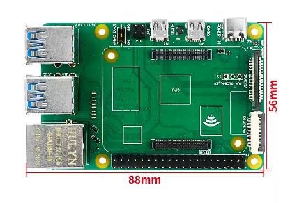 CM4 to Pi 4B adapter dimension