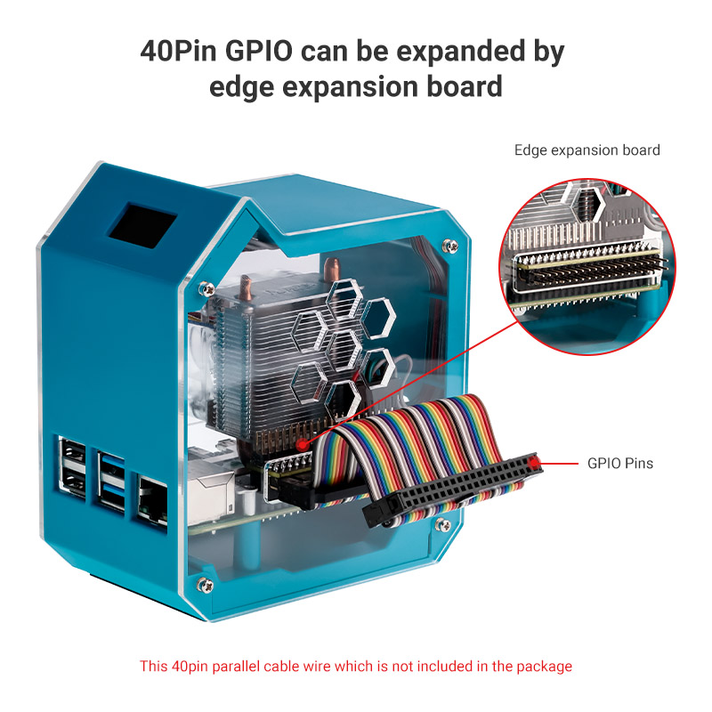 40pin GPIO expansion board of ICE-Tower cooling case