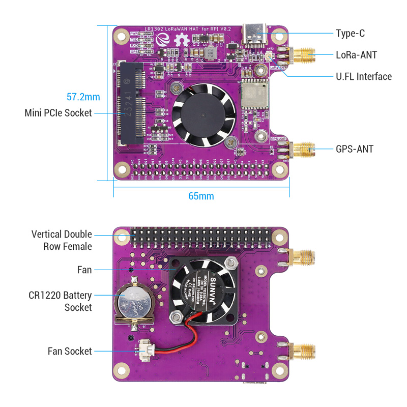 Lorawan Pi Hat Interface